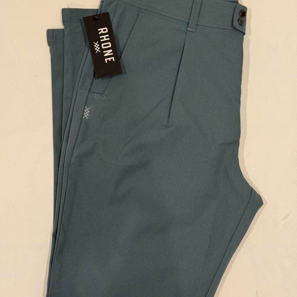 Rhone Men's Blue and Green Trousers
